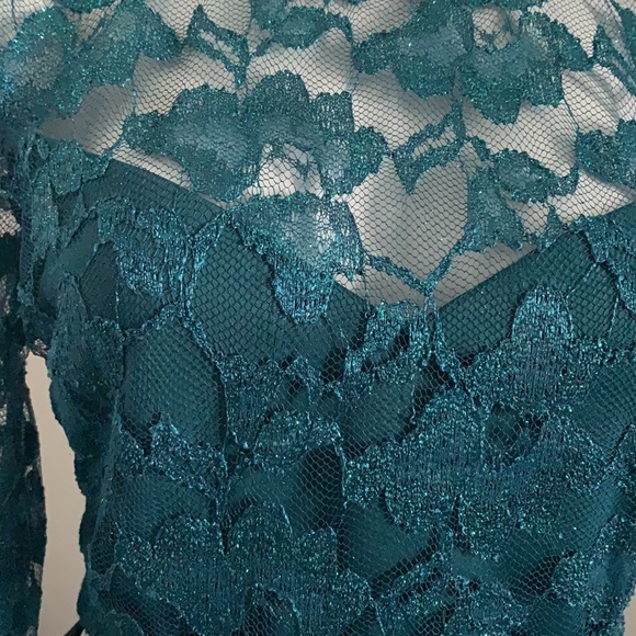 Dark Teal 2 piece Dance Dress Formal/Homecoming - Picture 3 of 5